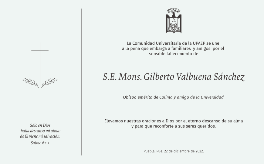 S.E. Mons. Gilberto Valbuena Sánchez